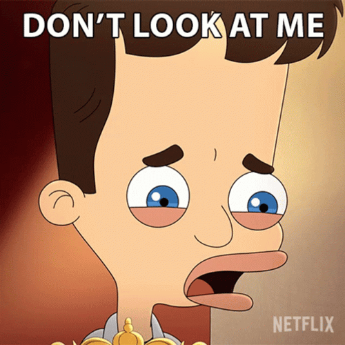 Dont Look At Me Nick Big Mouth GIF