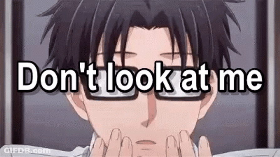 Dont Look At Me Shy Hirotaka Nifuji GIF