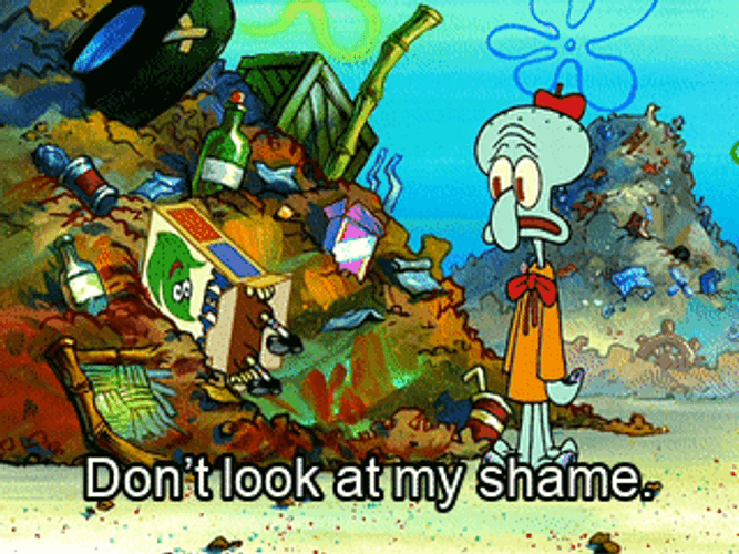 Dont Look At Me SpongeBob Hiding GIF