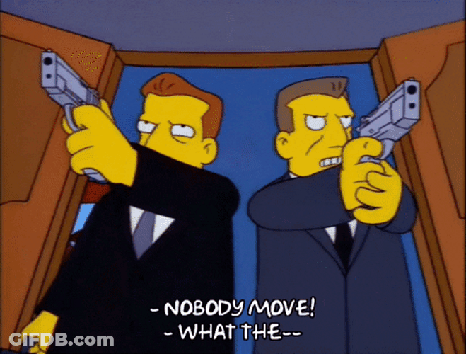 Dont Move Homer Simpson Hostage The Simpsons GIF