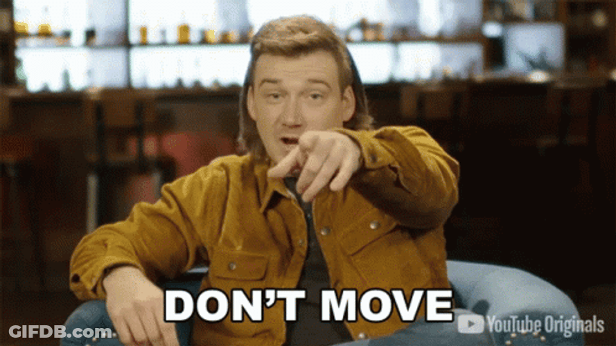 Dont Move Singer Morgan Wallen GIF
