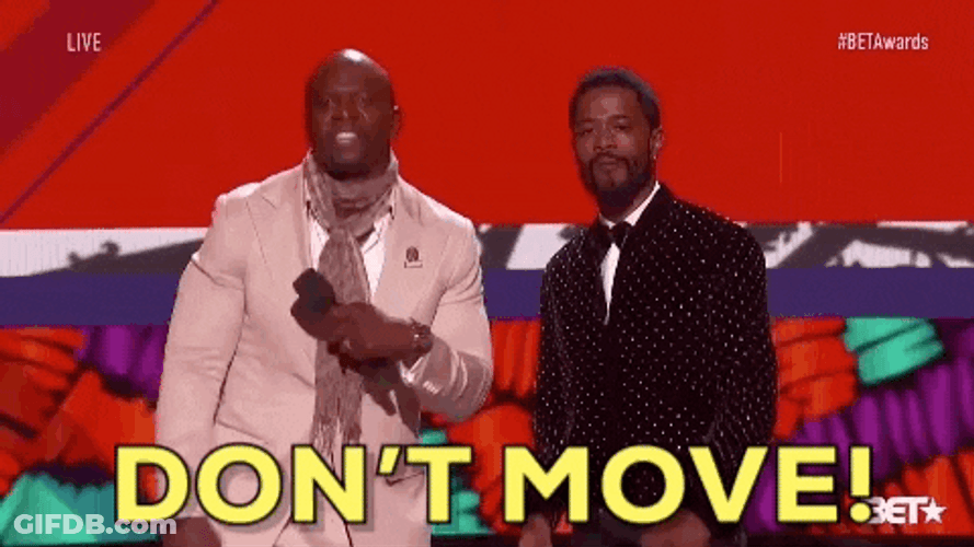 Dont Move Terry Crews BET Awards GIF