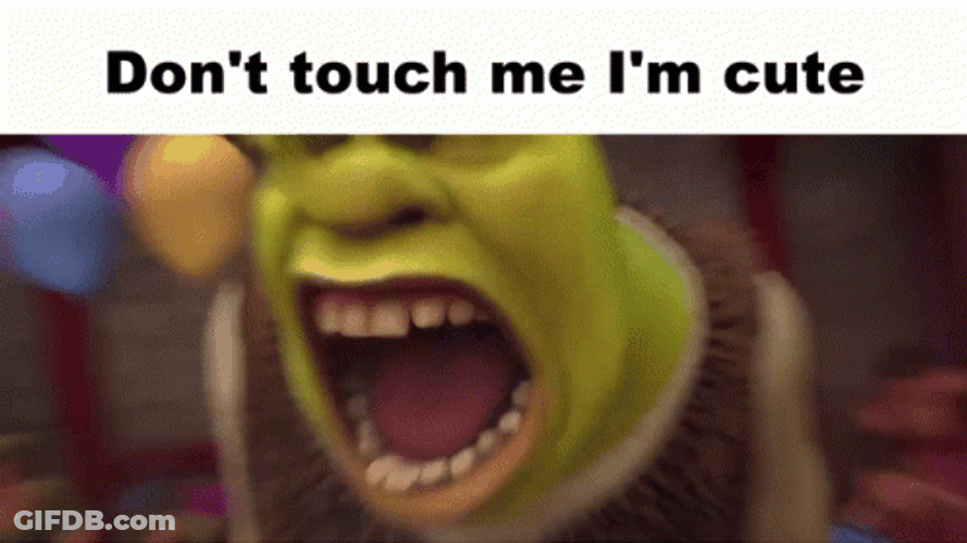 Dont Touch Me Shrek Does The Roar GIF