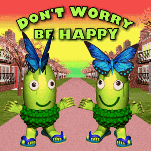 Dont Worry Be Happy Be Positive GIF