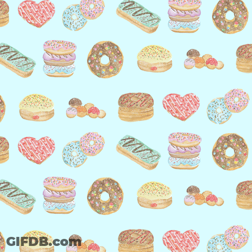 Donut Dogs Rolling Animation GIF