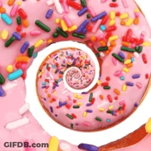 Donut Sprinkles Sweet Hypnosis Zoom GIF
