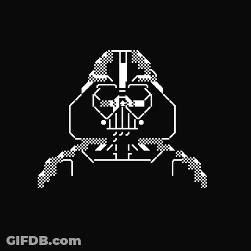Doodle Darth Vader No Art GIF