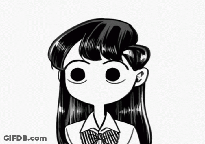Doodle Komi Getting Car Ears GIF