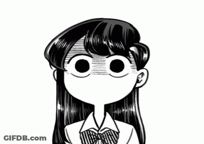 Doodle Komi Shaking GIF