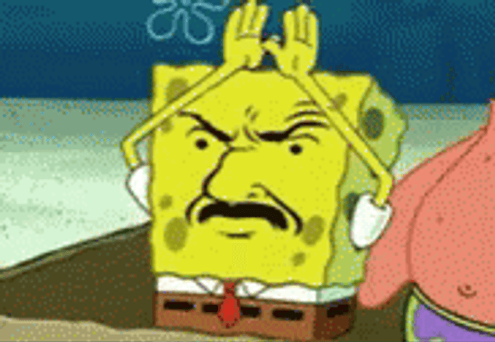 Doodlebob Spongebob Rainbow GIF