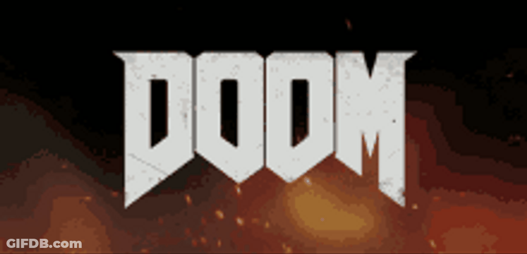 Doom Eternal Game Logo GIF