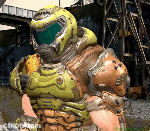 Doom Eternal Man In Armor GIF