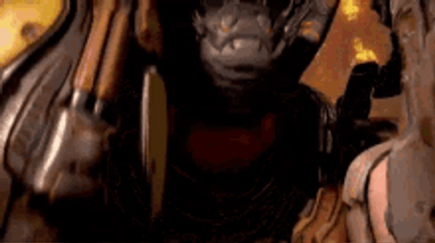 Doom Game Samuel Hayden Taking Off Helmet GIF