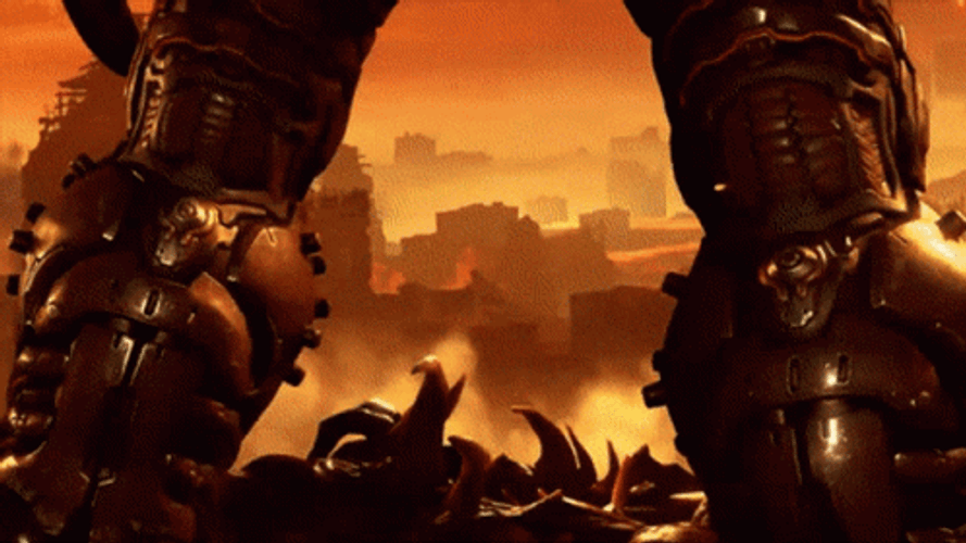 Doom Slayer 360 Character Presentation GIF
