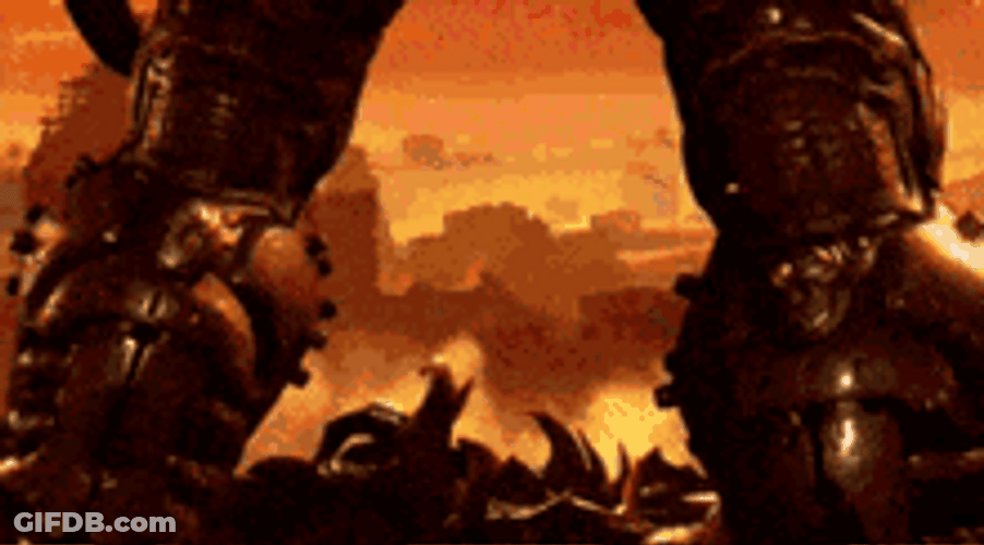 Doom Slayer Feet Up 360 GIF