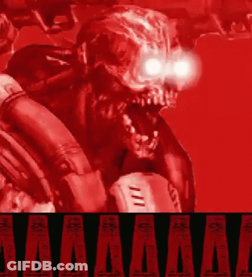 Doom Slayer Pain Elemental Screaming GIF
