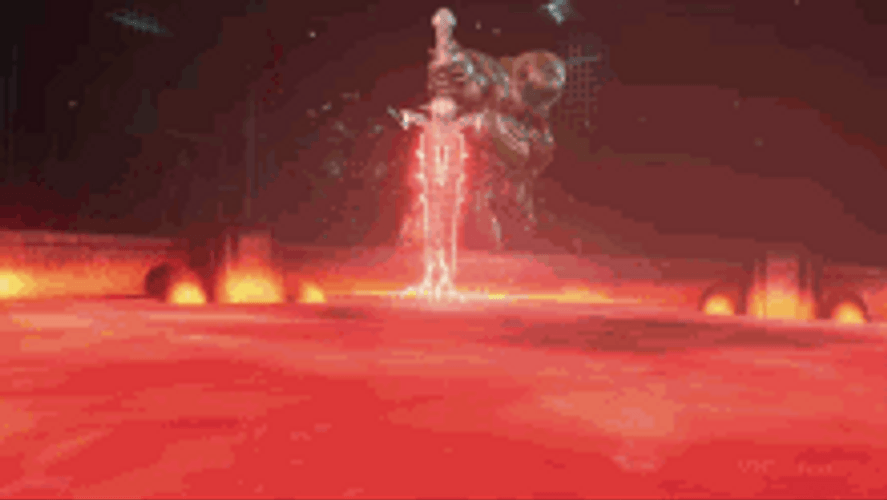 Doom Slayer Pulling Out His Sword GIF