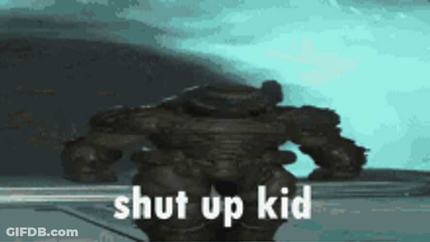 Doom Slayer Saying Shut Up Kid GIF
