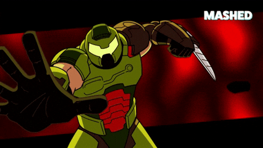 Doom Slayer Video Game Trailer GIF