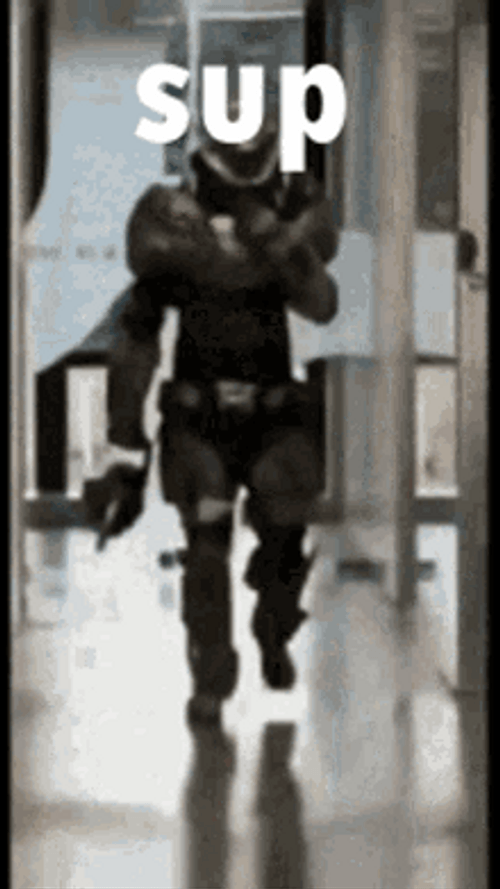 Doom Slayer Walking Towards You Asking Sup GIF