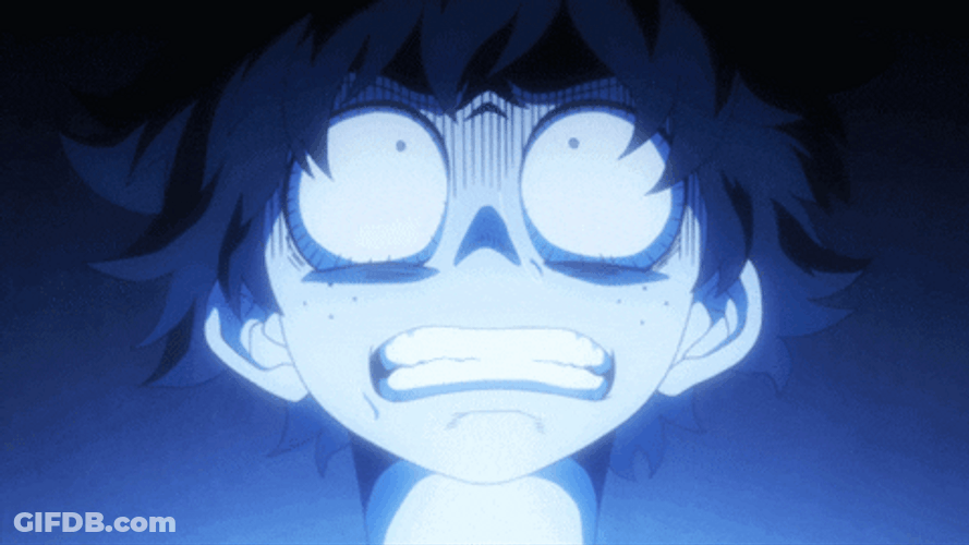 Doomed Face Midoriya GIF