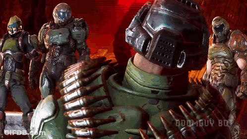 Doomguy Bot Video Game GIF
