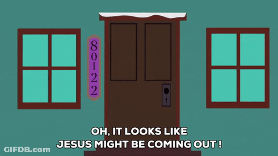 Door Opening Looks Like Might Be Coming Out GIF
