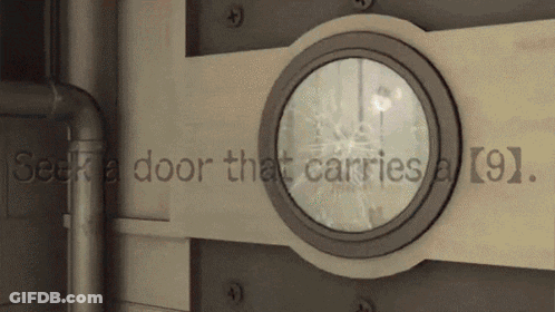 Door That Says Seek Carries A 9 GIF