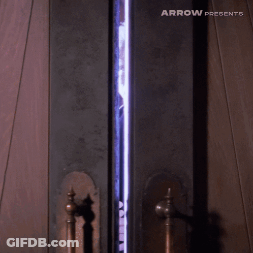 Door With Arrow Presents GIF