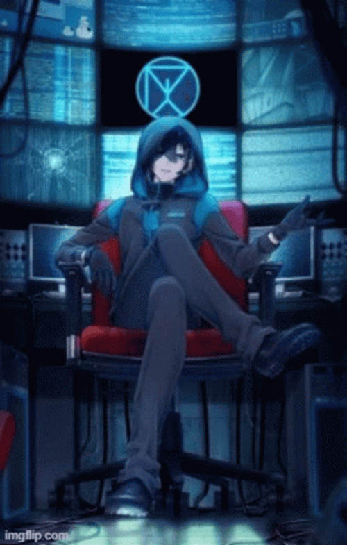 Dope Anime Boy Cool Hacker GIF