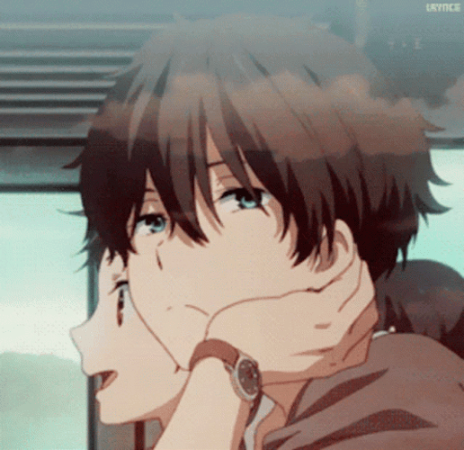 Dope Anime Boy Thinking Hōtarō Oreki GIF