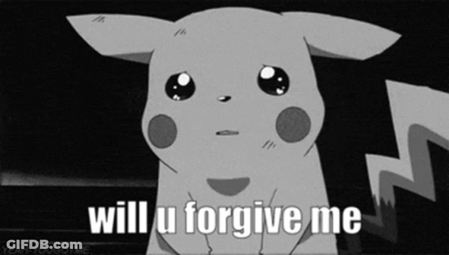 Dope Anime Pikachu Forgive Me GIF