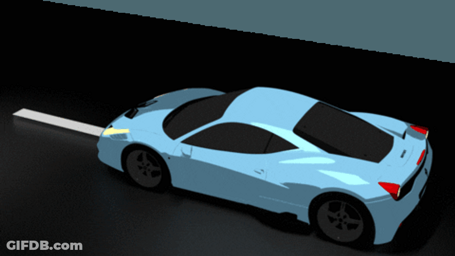 Dope Anime Sports Car Ferrari GIF