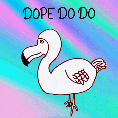 Dope Cartoon Dodo Moving GIF