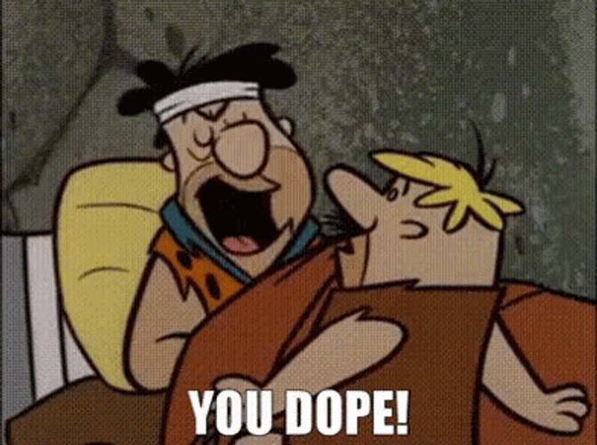 Dope Cartoon Flintstones GIF