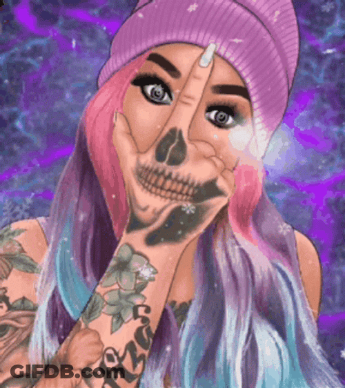 Dope Cartoon Tattoo Creative Design GIF