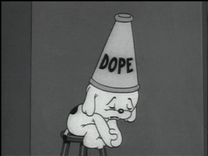 Dope Cartoon Vintage Black And White GIF
