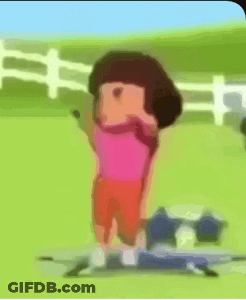 Dora Is Dancing In The Farm GIF
