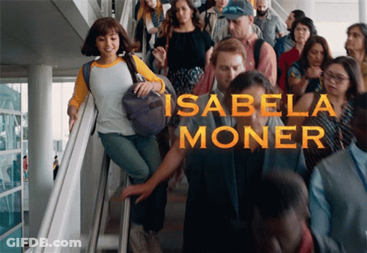 Dora Isabela Merced Sliding In A Stairway GIF