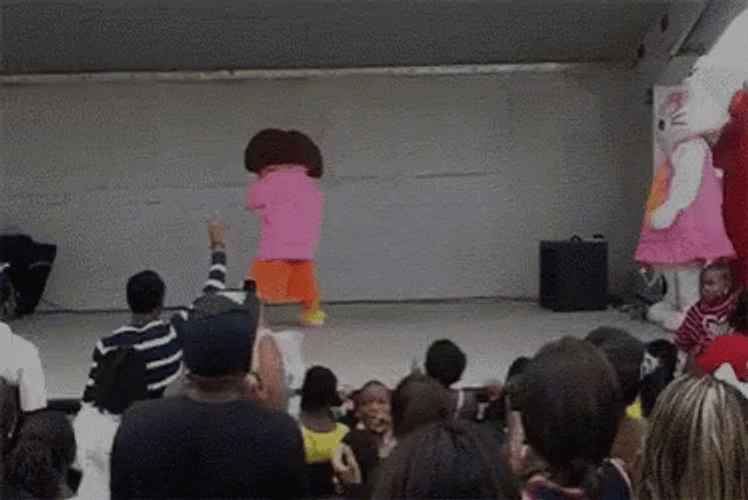 Dora Meme Mascot Street Dance Move GIF