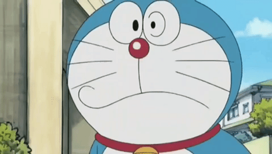 Doraemon Grumbling GIF