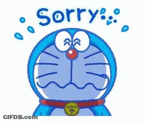 Doraemon Saying Sorry GIF
