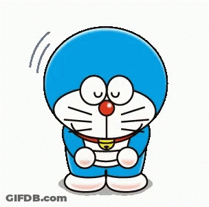 Doraemon With Arms Raised GIF