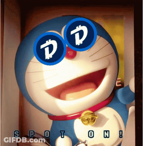 Doraemon With Spot On GIF