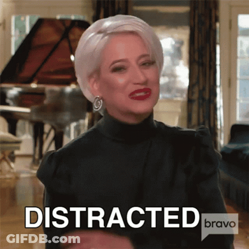 Dorinda Medley Got Distracted On Cam GIF