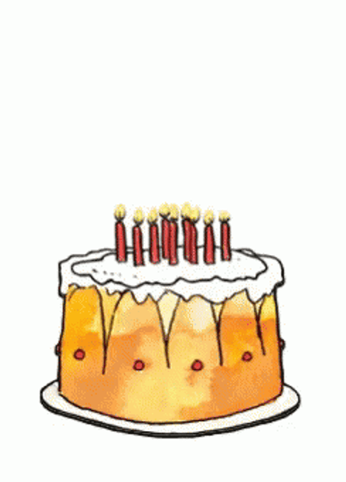 Dorky Mouse Birthday Cake GIF
