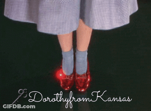 Dorothy From Kansas Red Shoes GIF