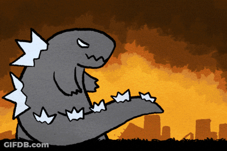 Dorsal Fins Made Godzilla Dance GIF