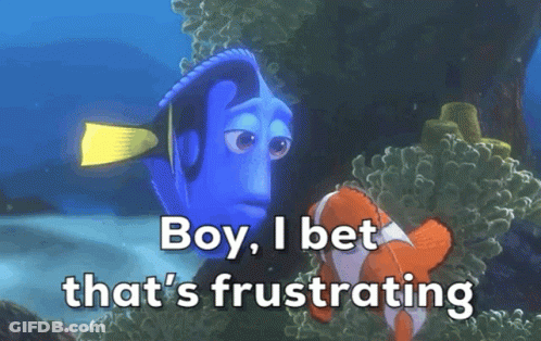 Dory And Clown Fish Boy Frustrating GIF
