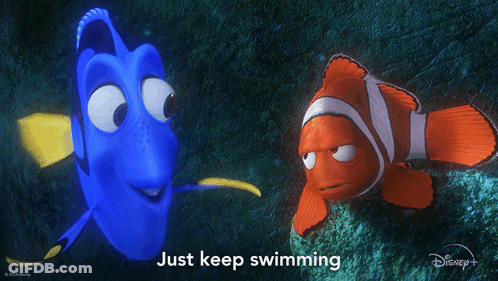 Dory And Clown Fish From Finding Nemo GIF